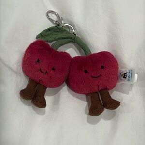 Jellycat cherries with keychain